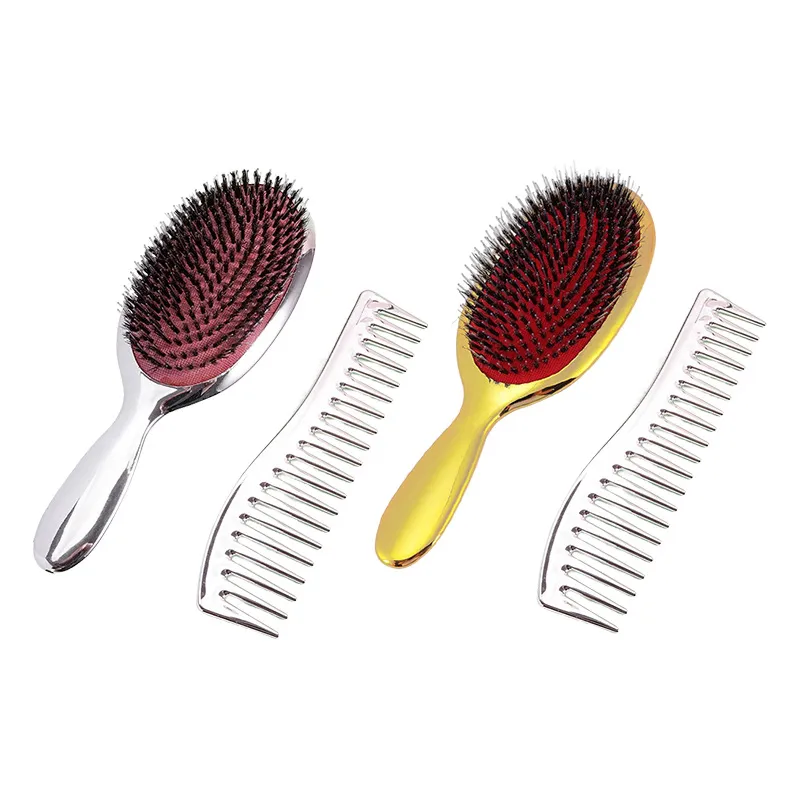 Profissional Amazon Hot Sale Denman Nylon Pin Salon 9 linhas escova de cabelo desembaraçante